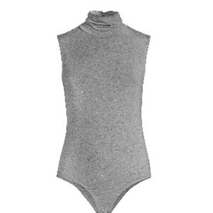 NWT Elie Tahari Sleeveless Bodysuit. Gray. Size XL.